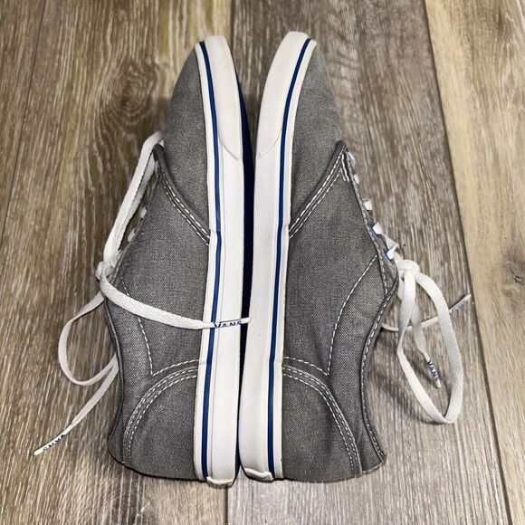 Vans Gray Blue White Sneaker Skate Shoes Low Profile Low Top Women’s US Size 6.5 - Picture 9 of 11